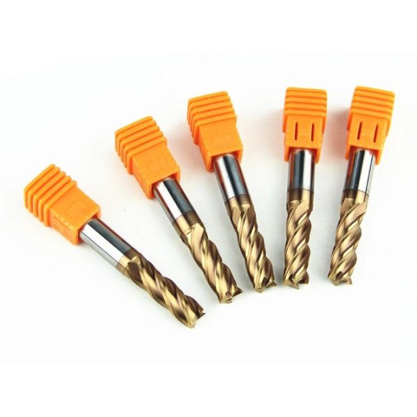 Tisin Coating Variable Helix End Mill / Precision Cutting Tools OEM