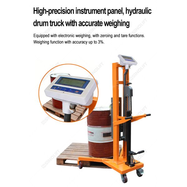DTF450C DTF450C-1 Hydraulic Drum Truck with Weighing Scale