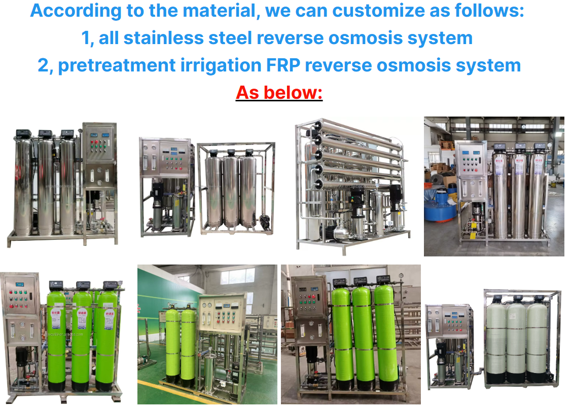 500L/Hour 2 Stages Reverse Osmosis Water Filter Machine RO Drinking Water System 380V