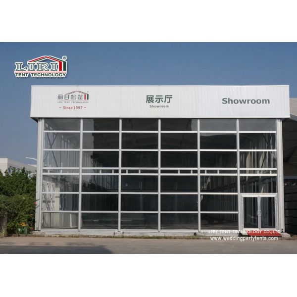 Dome Double Decker Marquee Tents With Print Logo and Glass walls used for golf events