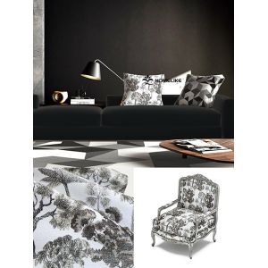 100% Polyester European classic tree pattern Woven Jacquard Fabric