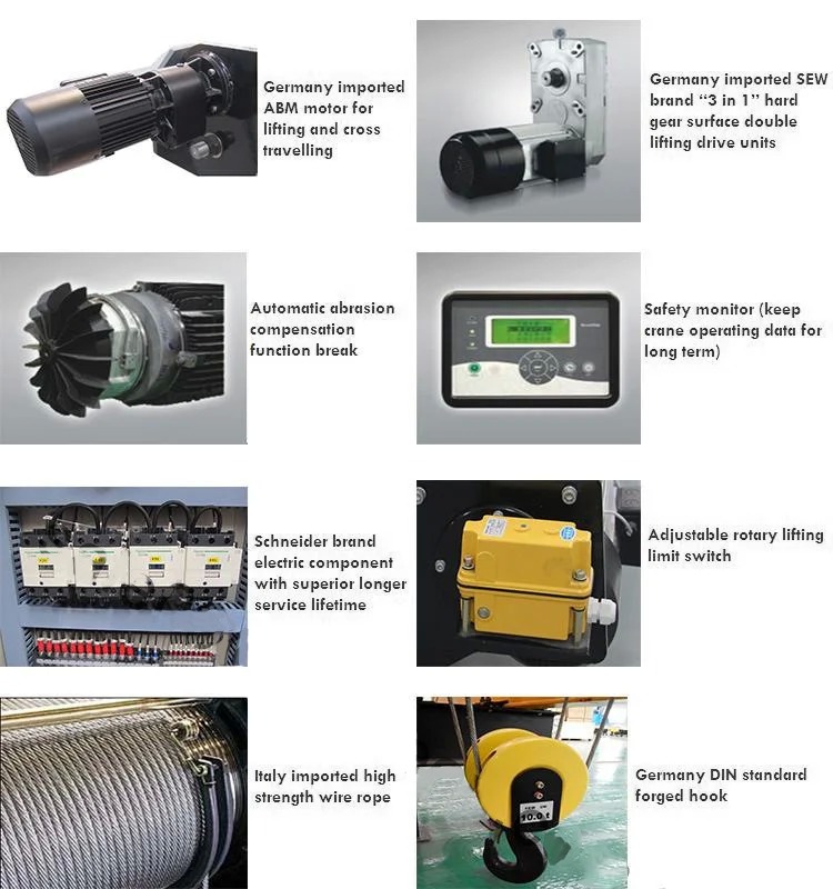 High Quality European Electric Wire Rope Hoist 1-80 Ton Customizable Industrial Lifting Equipment for Warehouse Overhead Crane