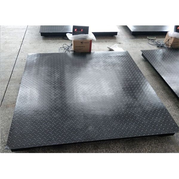 1.5m*1.5m Industrial Floor Scale 5mm Decorative Pattern With Ramps