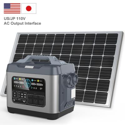 Saída DC USB TypeC Lâmpadas de charutos Estação de energia solar DC para acampamento ao ar livre e casa