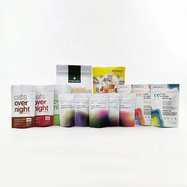 Foil Laminated Plastic Child Proof Pouch 7g 28g 35g Mylar  Bag Resealable Ziplock Packaging Bag Customized logo