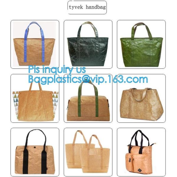 TYvek paper bag,water resistant paper bag, custom Tyvek tote shopping bag, promotional bag tyvek tote bag foldable tote