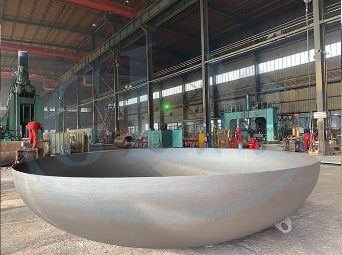 конец диаметра 6500mm эллипсоидальный Dished с коэффициентом уменьшения 10%