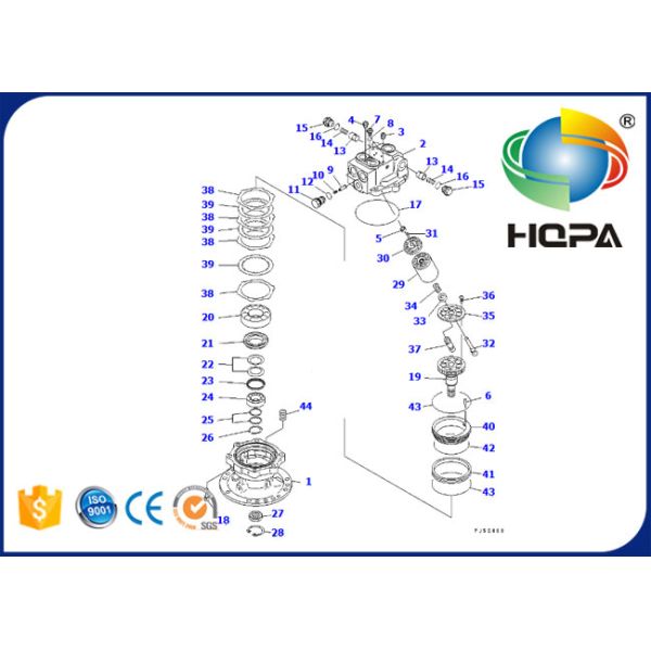 706-73-01181KT 706-73-01181 Swing Motor Seal Kit For Komatsu PC120-6 PC130-7