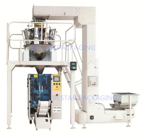 Certified full automatic flour packaging machinery with Auger filler,spiral conveyor,Product conveyor,pack 1kg,2kg,3KG