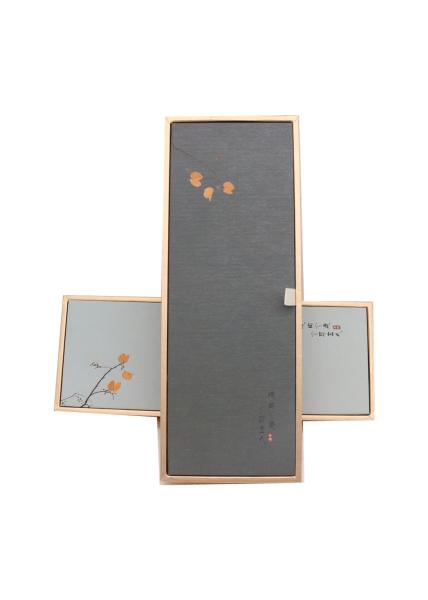 Gloss Varnish Gray Cardboard Paper Gift Packaging Box 1200GSM