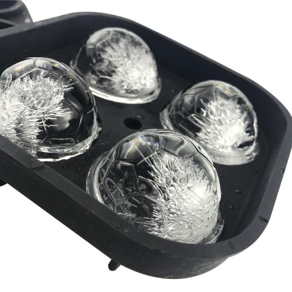Amazon Best Selling Wholesale Make Your Own Soccer Ball Football Shape Silicone Ice Cream Ice Cube Mould