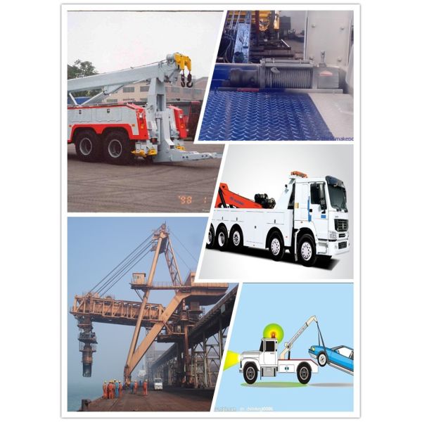 11 mm Diameter 3.5 ton 8000 lbs Recovery Winch / Hydraulic Winch Recovery For Street Wrecker