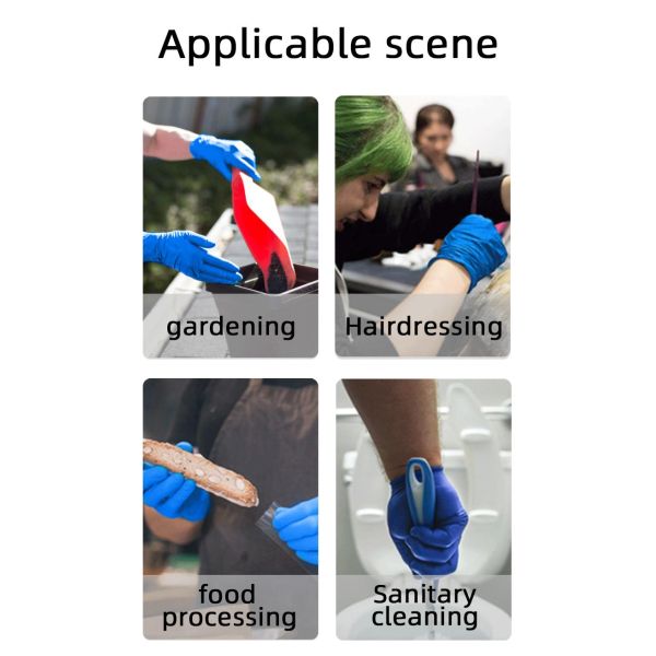 EN455 Одноразовые нитриловые экзаменационные перчатки без порошка