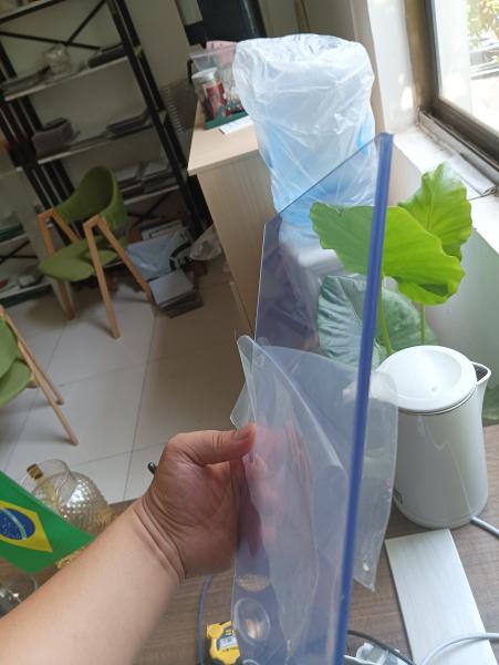 5mm 500 mícrons 250 mícrons folha plástica do Pvc de 200 mícrons para a porta do banheiro