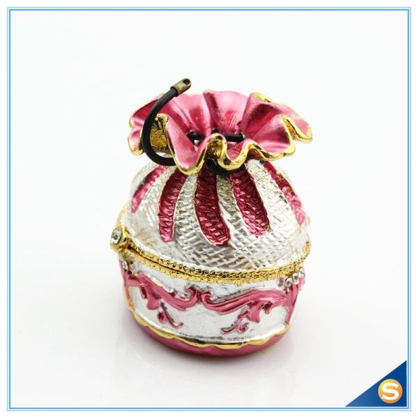 Wholesale Creative Handmade Money Bag Trinket Box Metal Jewelry Box SCJ592