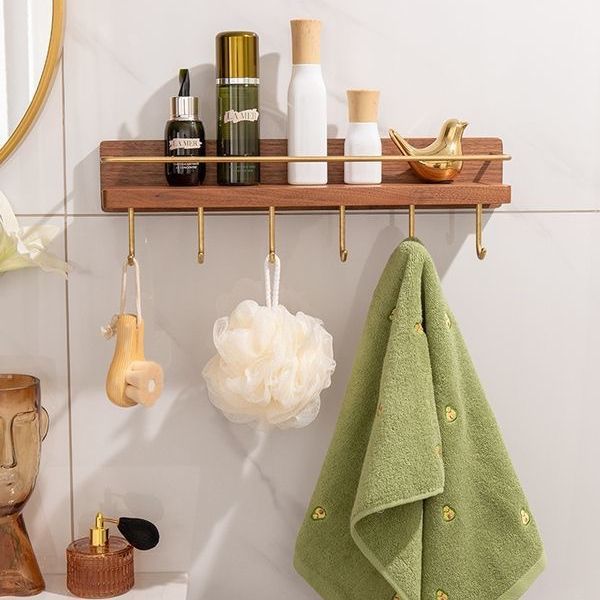 Modern Stylish Wall Shelf Hanging Storage Furniture Metal Wood Living Room Bookshelves