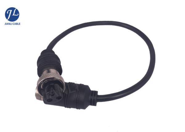 Waterproof Rear View Camera System 3Pin Gx16 Aviation Male To Female Cable