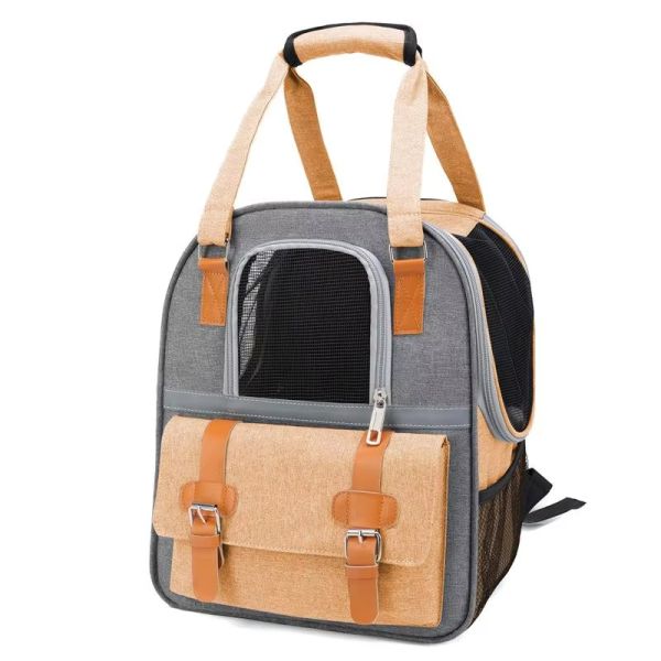Oxford Pet Carrier Bag Semi Circle Dog Carrier Backpacks Breathable
