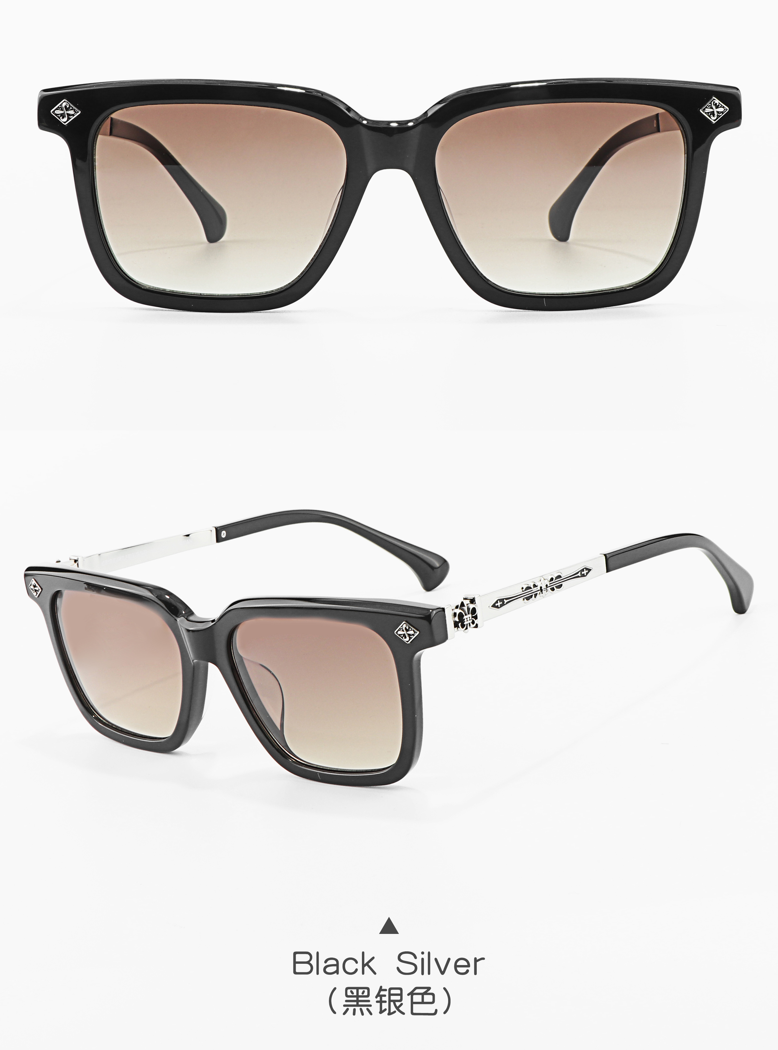 CHARMLIBRARY Hot Fashion Acetate Full Rim Sunglasses for Men Women Y2k 8284 Classic UV400 Travel Glasses for Outdoor Indoor Use