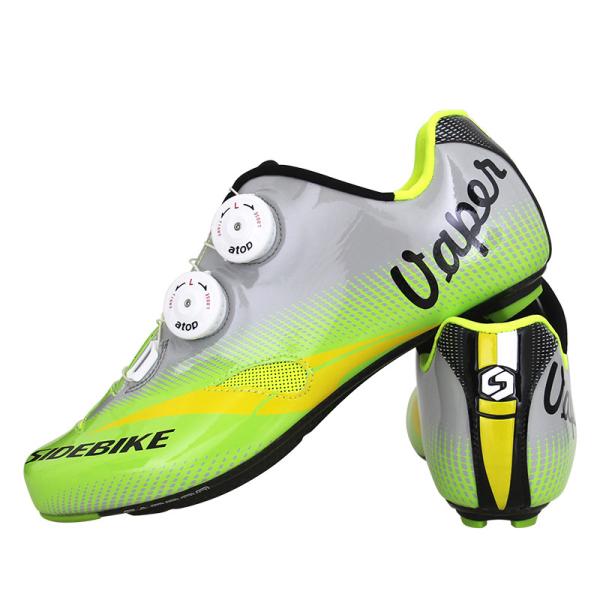 Carbon Plate SPD Indoor Cycling Shoes Double Atop Dials Adjustable Bike Shoes
