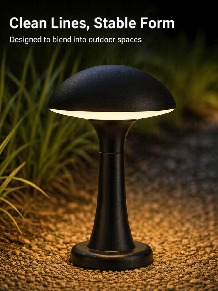 IP66 2700K Warm White LED Garden Lights Outdoor Pathway Lamp Mushroom LED Bollard Light