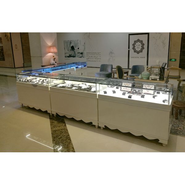 Розничные витрины ювелирного магазина витринных шкафов ювелирных изделий с стилем Европы светов