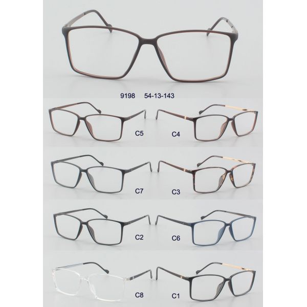 Eyeglasses квадрата Unisex обрамляют ретро голубые светлые стекла