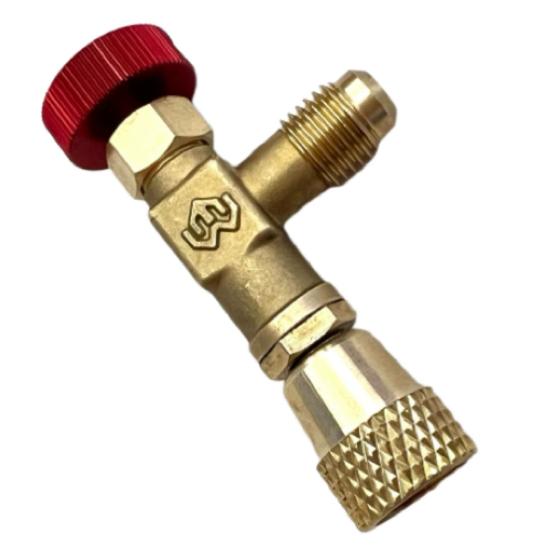 Air Conditioner Safety Valve – Leak-Proof Refrigerant Charging Adapter Frost-Proof Valve for R410 & R22 Systems