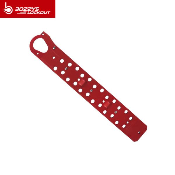 24 Padlocks Vinyl Coated Hasp , Wear Resistant Safety Hasp Lock Red Color