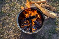 Le feu en acier portatif d'OEM pique le ruban brûlant en bois des fourneaux 15Inch peint