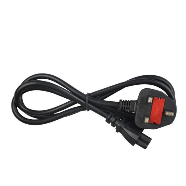 1m 1.5m 1.8m 2m Copper UK Power Cord  3 Pin Laptop Power Cable