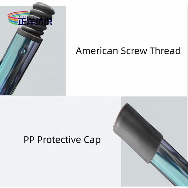 Stainless Steel Cleaning Mop Handle Four Section 150cm Screw On Mop Handle