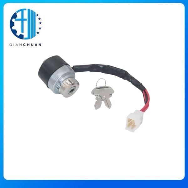 Ignition Starter Switch With Key 52200-41212 For Kubota M4900 M5700 M6800 M8200 M9000  Excavator Engine Spare Parts