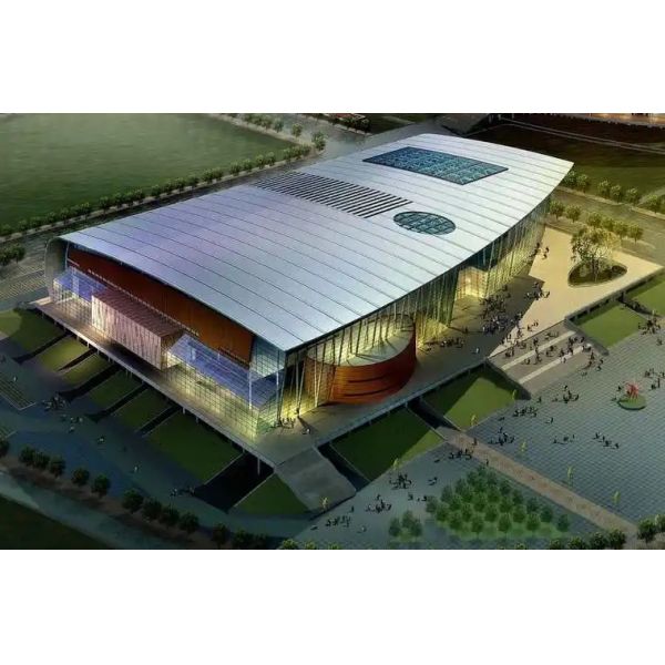 Seismic Resistant Large-Span Steel Structure Stadium with Prefabricated Construction for Sports Venues
