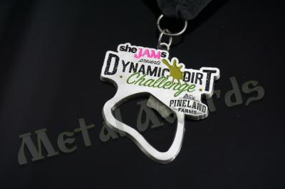 Fashion Soft Enamel Bottle Opener Race Medals , Portable Bottle Opener 50mm