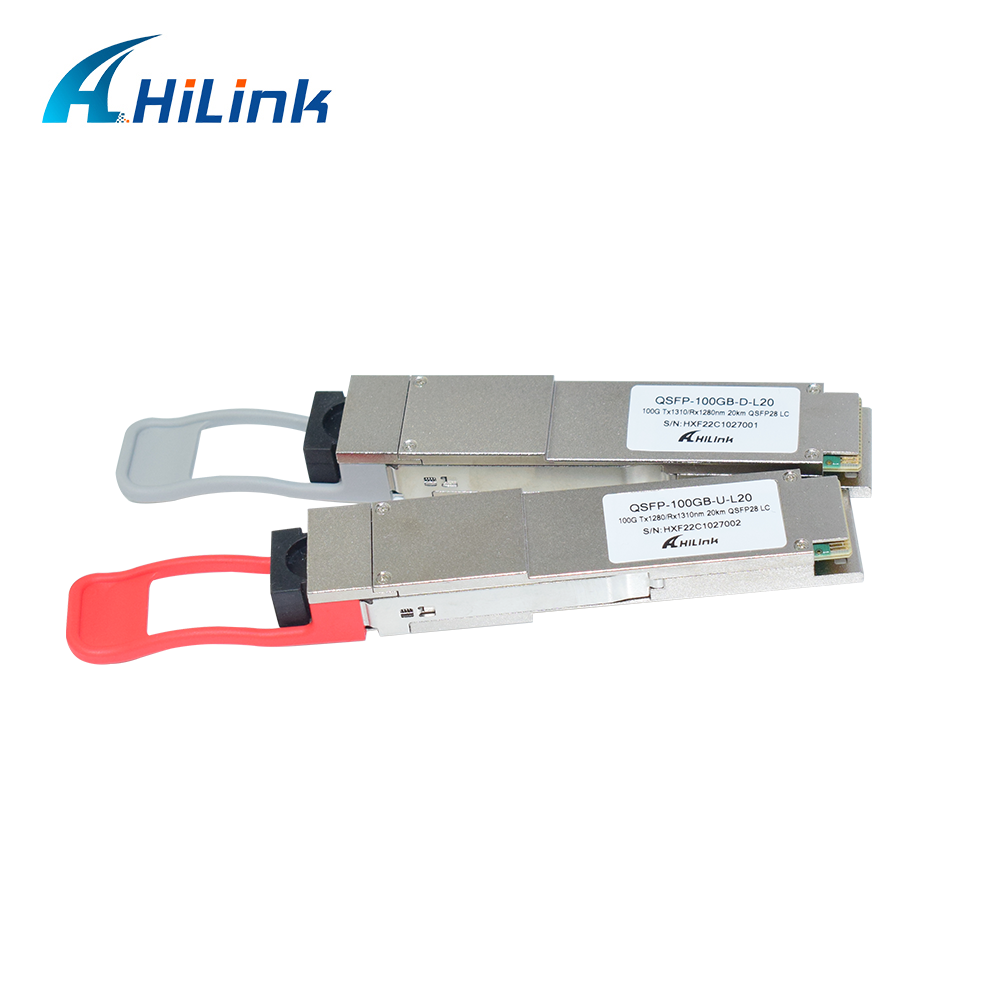 100GBASE-BX20 100G QSFP28 Transceiver 1310nm-TX/1280nm-RX 20km DOM Simplex LC