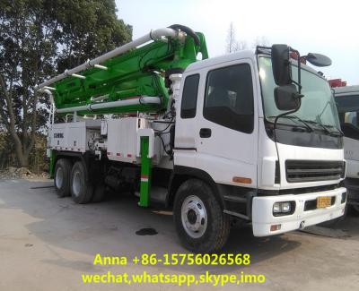Euro 3 Used Concrete Pump Truck , Mobile Pump Truck Easy Operating