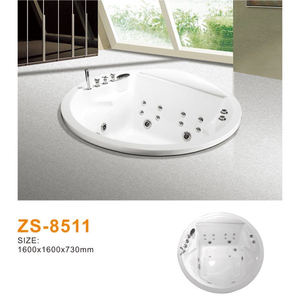 Hôtel de luxe boutique salle de bain à remous acrylique avec système de son Bluetooth intégré