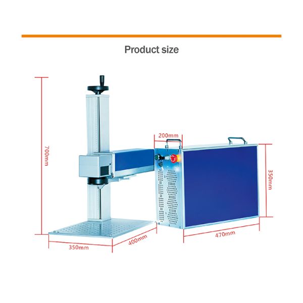 USB Engraving Split Laser Marking Machine FDA 100*100mm High Speed