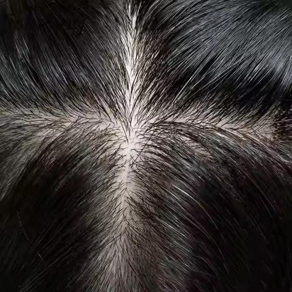 New 100% Remy Human Hair Toppers natural black color 5.5x6 Inch and 6x7 inch Hair Pieces for Women Thin Hair Silk Base Clip in Toppers
