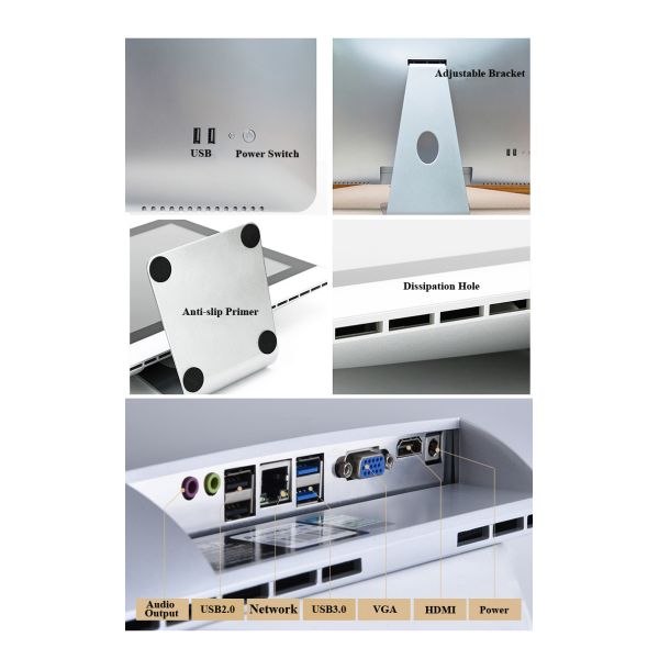 OEM 27 Все в одном рабочий стол с IPS панелью DDR3 4GB/8GB/16GB Опциональный моноблок AIO ПК