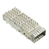 1888631-2 gaiola da posição QSFP+ com Imprensa-ajuste do conector do dissipador de calor através do furo