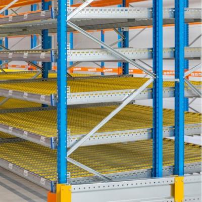 Heavy Duty Carton Flow Through Racking System For Industrial Warehouse Beer Storage