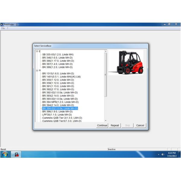 Каталог деталей диагностического инструмента грузоподъемника Линде плюс следопыт в 3.6.2.11 плюс Докторв2.01.05 специалист ЭН ДЭ Плюс Тележка плюс