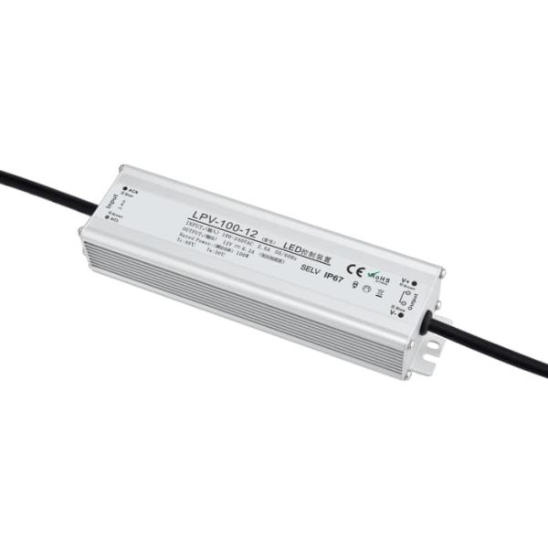 LED Driver 12V 100W LED Power Supply Waterproof IP67 LED Transformer for LED Tape LED Strip Indoor Outdoor