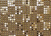SHUOLONG Decor Steel Metal Sequin Fabric Hotels Metal Flake Fabric