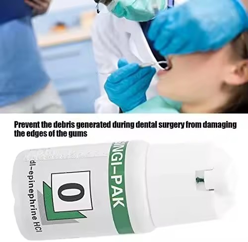 Línea dental desechable de goma fina 2m/botella 5 Tamaño Cordón dental de retracción gingival