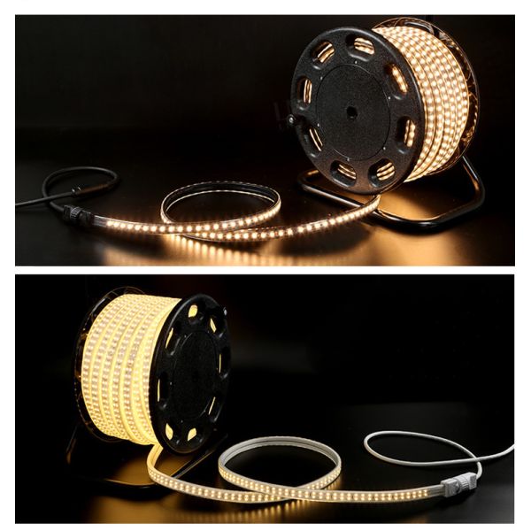 Venta al por mayor Largura personalizable para exteriores 5m 10m 20m SMD 2835 180leds/M IP67 Lámpara LED resistente al agua