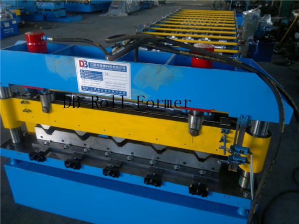 7.5kw High Speed Metal Roof Roll Forming Machinery with Man-made Uncoiler for Lighting