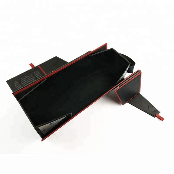 Foldable Soft Touch Lamination PU Leather Wine Box